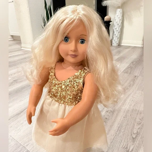 Our Generation Girls 18" Play Doll by BATTAT Blonde hair Blue eyes - Picture 2 of 4